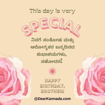 birthday wishes for brother in kannada